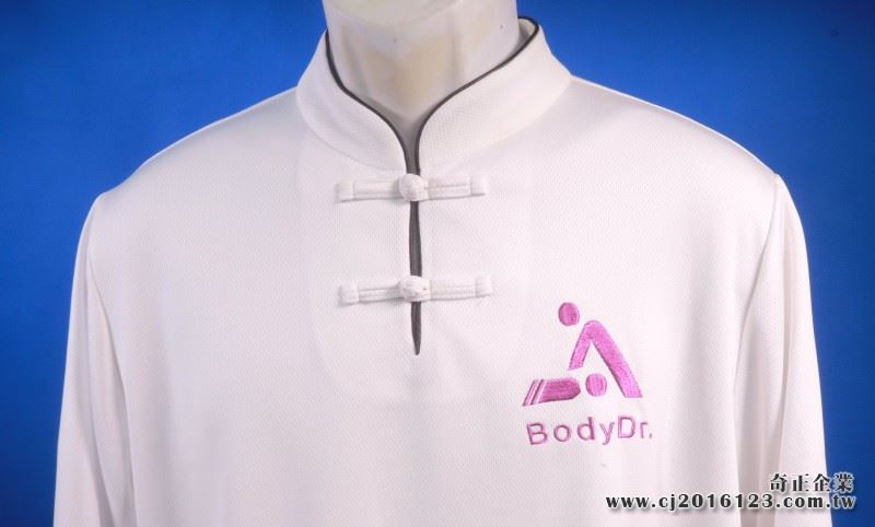 U-10兩排扣(領口:出芽)吸濕排汗(高爾)台灣製造