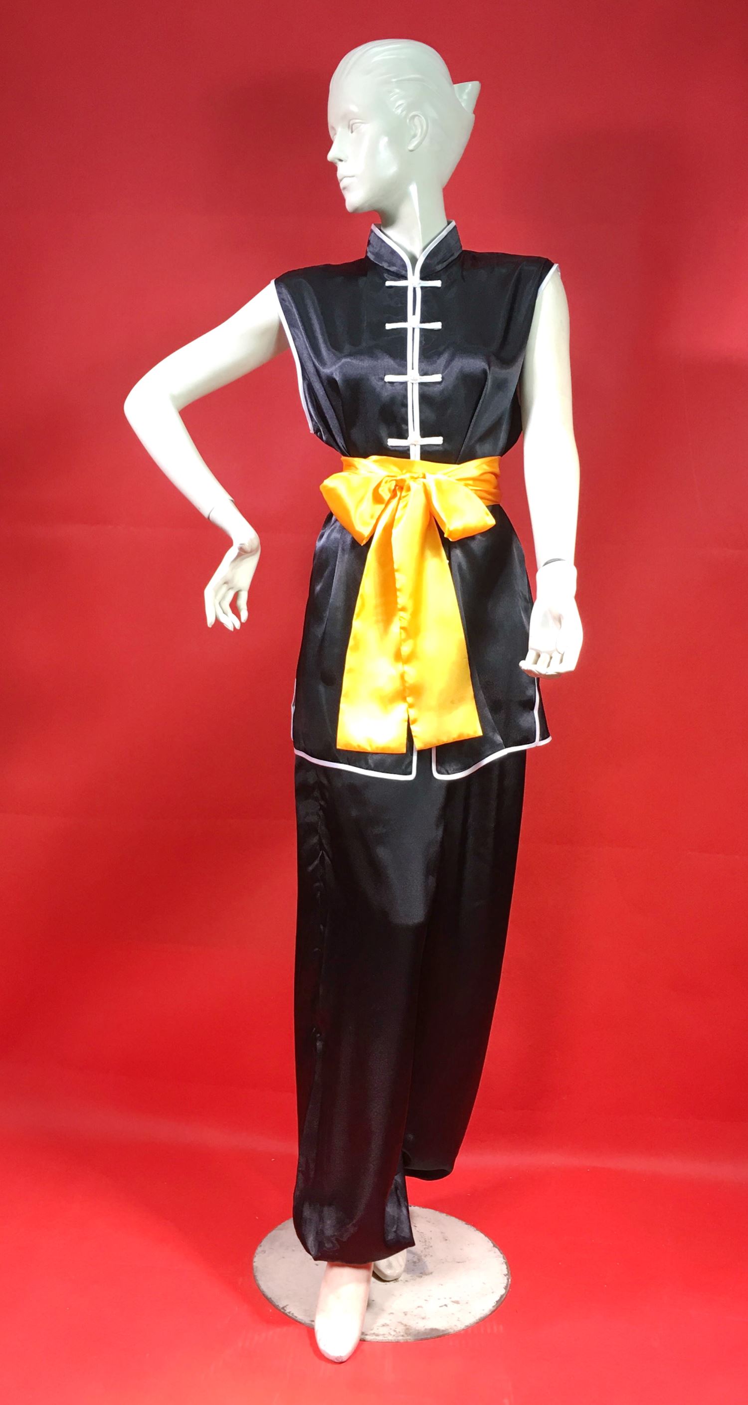 X-02腰帶(長270公分)雙面(紗鈿布)金黃色(台灣製造)