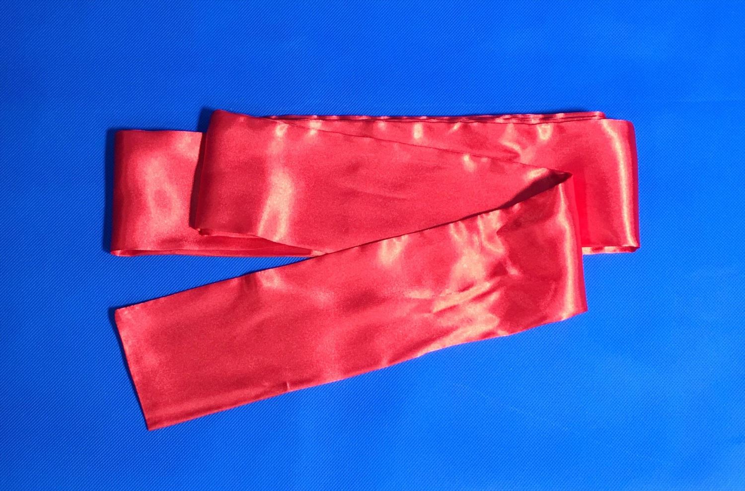 X-04腰帶(長270公分)雙面(紗鈿布)紅色(台灣製造)