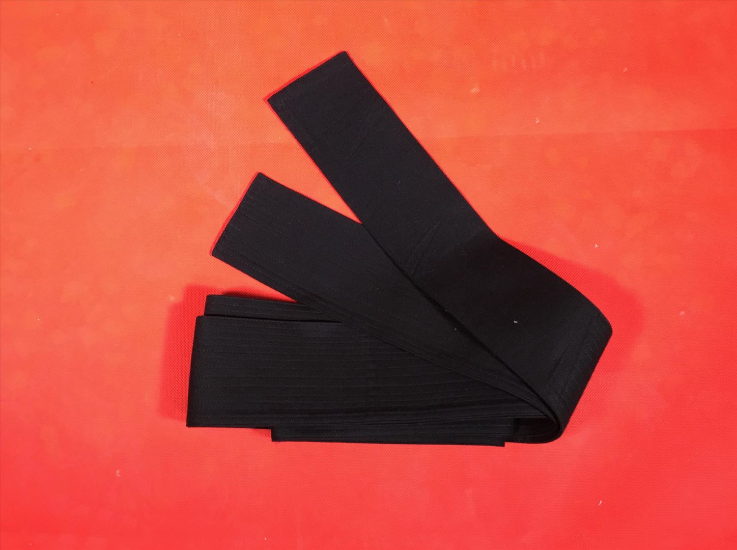 X-17腰帶(長350~375公分)多層布(厚棉麻布)黑色(台灣製造)