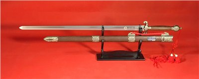 　A-08青古銅乾坤太極劍-沈廣隆(5代劍)硬劍尾(大陸製)