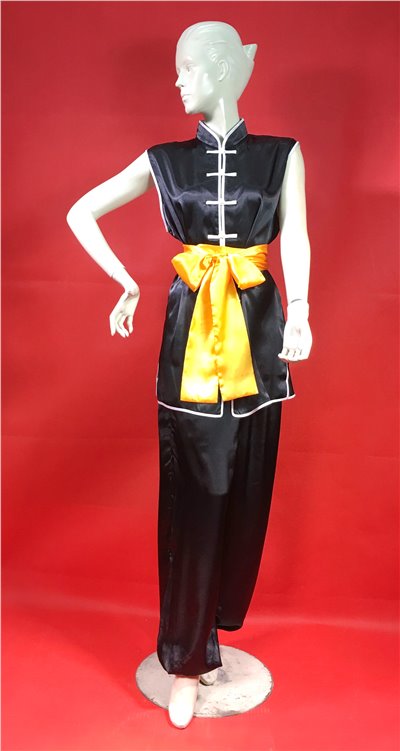 X-02腰帶(長270公分)雙面(紗鈿布)金黃色(台灣製造)