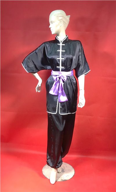 X-03腰帶(長270公分)雙面(紗鈿布)淡紫色(台灣製造)