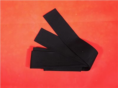 X-17腰帶(長350~375公分)多層布(厚棉麻布)黑色(台灣製造)